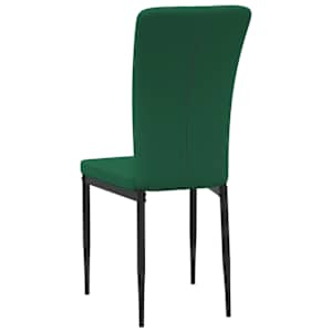 Jídelní židle 4 ks tmavě zelené samet - obrázek 6
