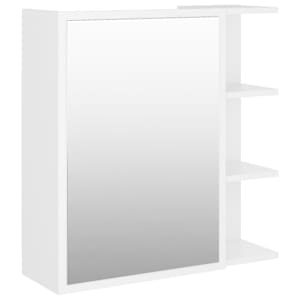 Koupelnová skříňka se zrcadlem bílá 62,5x20,5x64 cm kompozit - obrázek 2