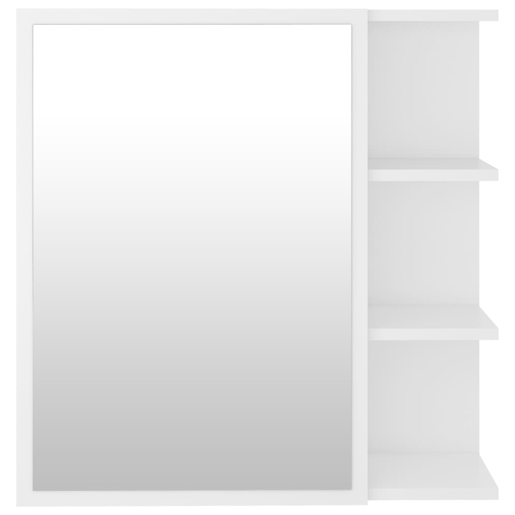Bad-Spiegelschrank Weiß 62,5×20,5×64 cm Spanplatte
