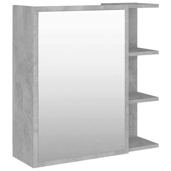vidaXL vannitoa peeglikapp betoonhall 62,5x20,5x64 cm tehispuit