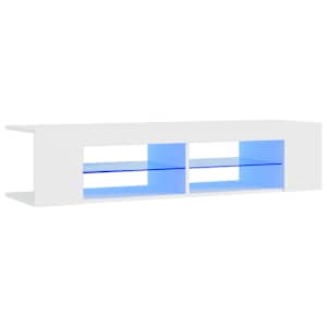 TV skříňka s LED osvětlením bílá 135 x 39 x 30 cm - obrázek 2