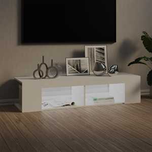 TV skříňka s LED osvětlením bílá 135 x 39 x 30 cm - obrázek 3
