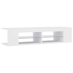 TV skříňka s LED osvětlením bílá 135 x 39 x 30 cm - obrázek 7