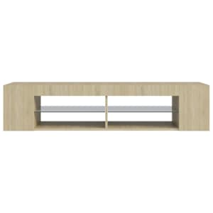 TV skříňka s LED osvětlením dub sonoma 135 x 39 x 30 cm - obrázek 8