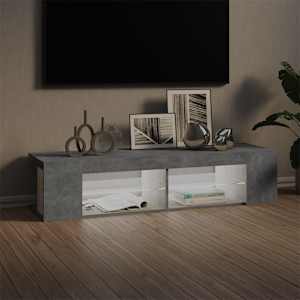 TV skříňka s LED osvětlením betonově šedá 135 x 39 x 30 cm - obrázek 3