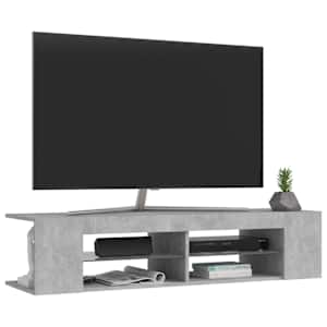 TV skříňka s LED osvětlením betonově šedá 135 x 39 x 30 cm - obrázek 6