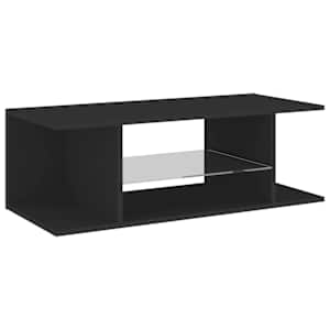 TV skříňka s LED osvětlením černá 90 x 39 x 30 cm - obrázek 7