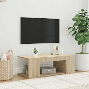 TV skříňka s LED osvětlením dub sonoma 90 x 39 x 30 cm - obrázek 1