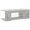 vidaXL telerialus LED-tuledega, betoonhall, 90 x 39 x 30 cm