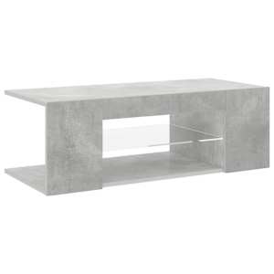 TV skříňka s LED osvětlením betonově šedá 90 x 39 x 30 cm - obrázek 2
