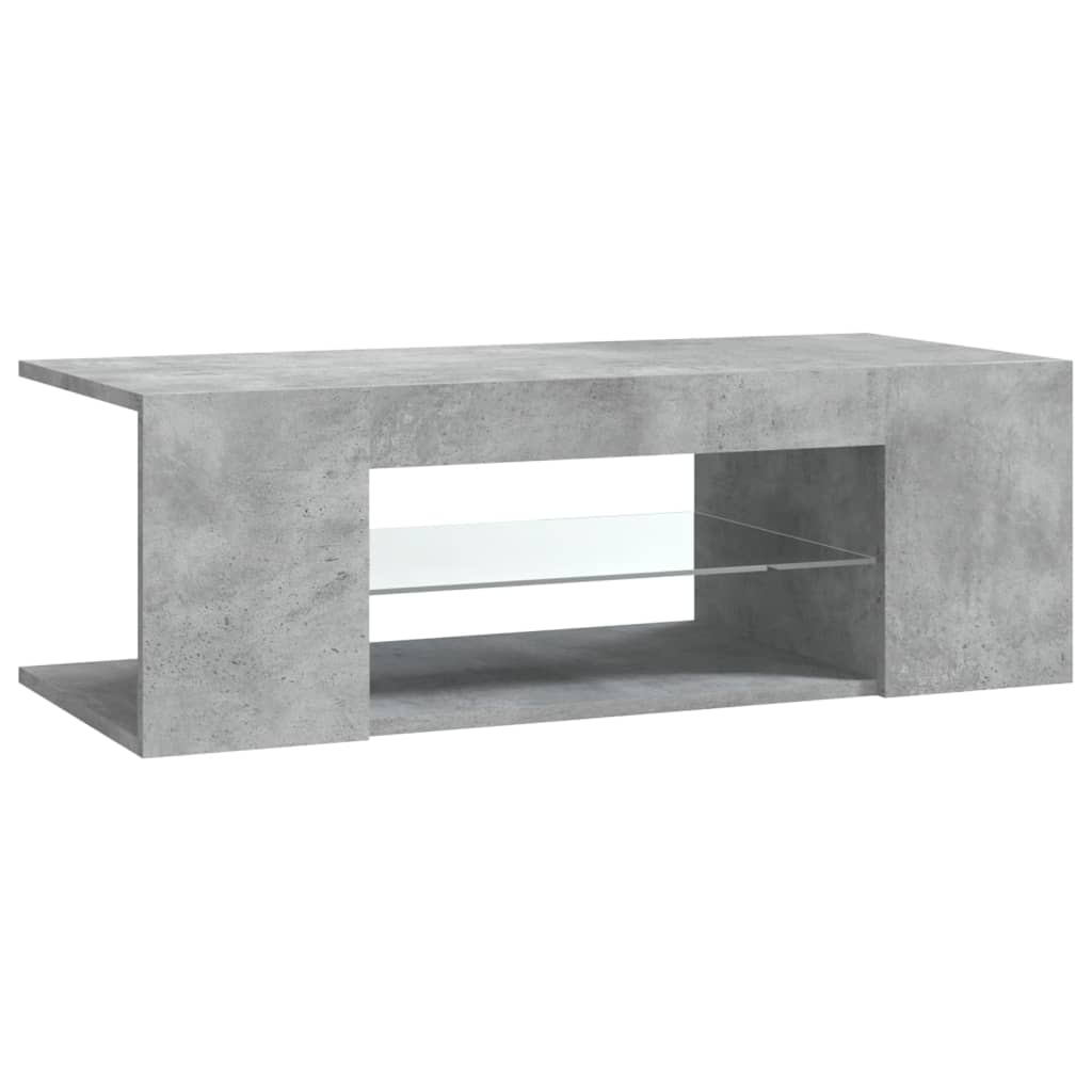 

vidaXL Tv-meubel met LED-verlichting 90x39x30 cm betongrijs