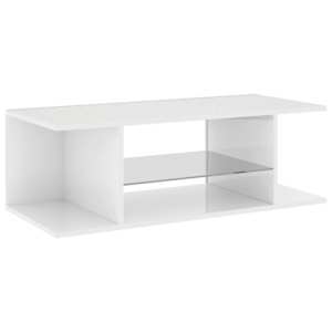 TV skříňka s LED osvětlením bílá s vysokým leskem 90x39x30 cm - obrázek 7