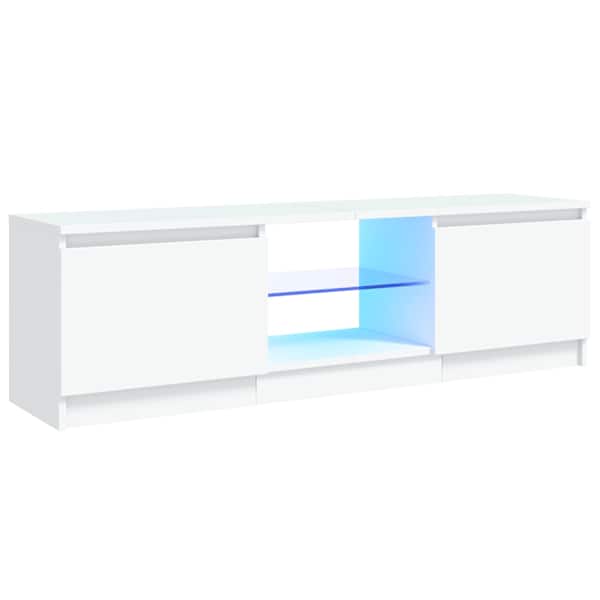 vidaXL telerialus LED-tuledega, valge, 120 x 30 x 36 cm