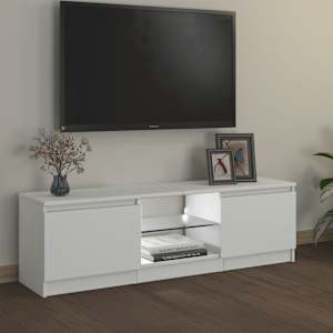 TV skříňka s LED osvětlením bílá 120 x 30 x 36 cm - obrázek 5