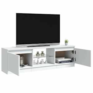 TV skříňka s LED osvětlením bílá 120 x 30 x 36 cm - obrázek 7