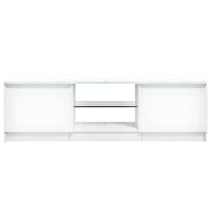 TV skříňka s LED osvětlením bílá 120 x 30 x 36 cm - obrázek 10