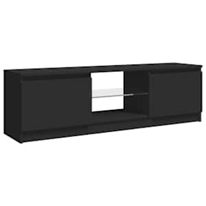 TV skříňka s LED osvětlením černá 120 x 30 x 36 cm - obrázek 8