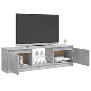 TV skříňka s LED osvětlením betonově šedá 120 x 30 x 36 cm - obrázek 7