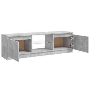 TV skříňka s LED osvětlením betonově šedá 120 x 30 x 36 cm - obrázek 9