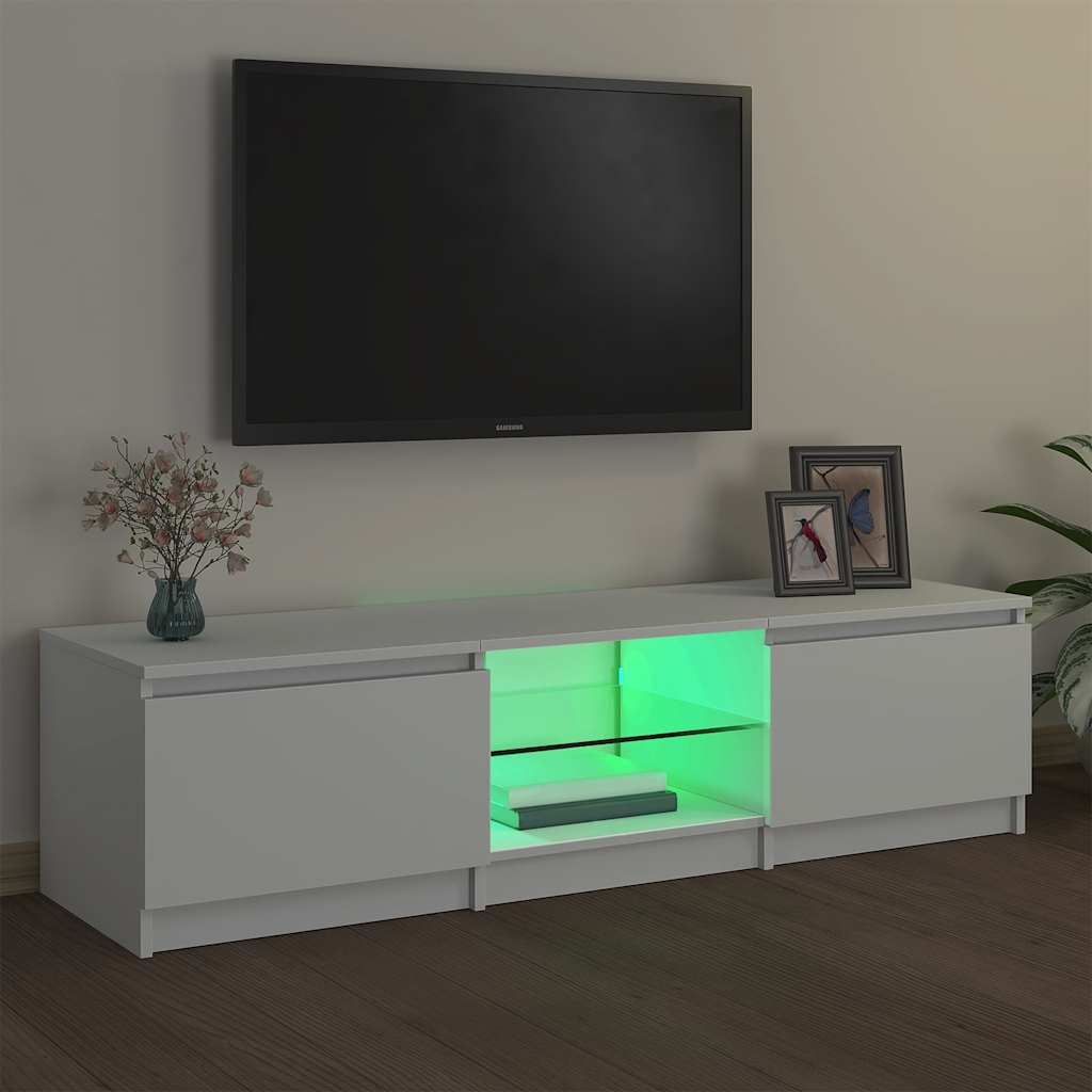 

vidaXL Tv-meubel met LED-verlichting 140x40x35,5 cm wit