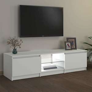 TV skříňka s LED osvětlením bílá 140 x 40 x 36 cm - obrázek 4