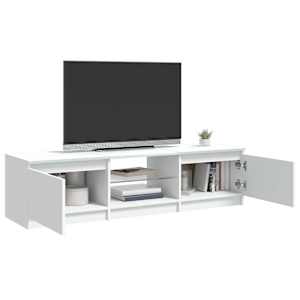 TV skříňka s LED osvětlením bílá 140 x 40 x 36 cm - obrázek 7