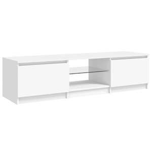 TV skříňka s LED osvětlením bílá 140 x 40 x 36 cm - obrázek 8