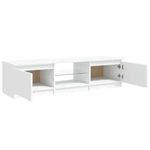 TV skříňka s LED osvětlením bílá 140 x 40 x 36 cm - obrázek 9