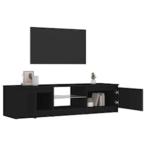 TV skříňka s LED osvětlením černá 140 x 40 x 36 cm - obrázek 6
