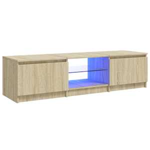 TV skříňka s LED osvětlením dub sonoma 140 x 40 x 36 cm - obrázek 2