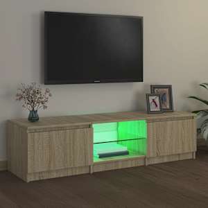 TV skříňka s LED osvětlením dub sonoma 140 x 40 x 36 cm - obrázek 3