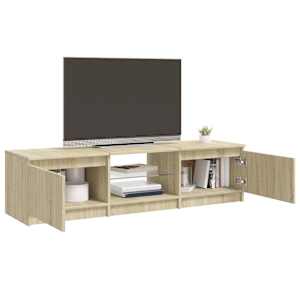 TV skříňka s LED osvětlením dub sonoma 140 x 40 x 36 cm - obrázek 6
