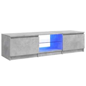 TV skříňka s LED osvětlením betonově šedá 140 x 40 x 36 cm - obrázek 2