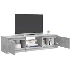 TV skříňka s LED osvětlením betonově šedá 140 x 40 x 36 cm - obrázek 7