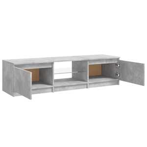 TV skříňka s LED osvětlením betonově šedá 140 x 40 x 36 cm - obrázek 9