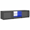 vidaXL telerialus LED-tuledega, k&otilde;rgl&auml;ikega hall, 140x40x36 cm