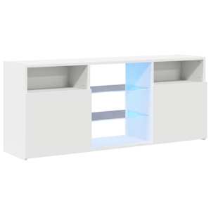 TV skříňka s LED osvětlením bílá 120 x 30 x 50 cm - obrázek 3
