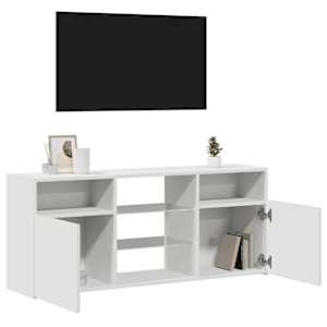 TV skříňka s LED osvětlením bílá 120 x 30 x 50 cm - obrázek 6