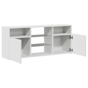 TV skříňka s LED osvětlením bílá 120 x 30 x 50 cm - obrázek 11