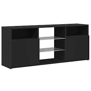 TV skříňka s LED osvětlením černá 120 x 30 x 50 cm - obrázek 6