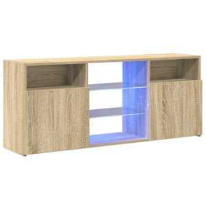 TV skříňka s LED osvětlením dub sonoma 120 x 30 x 50 cm - obrázek 3