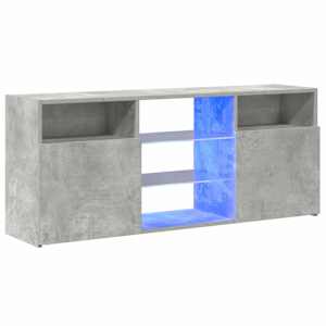 TV skříňka s LED osvětlením betonově šedá 120 x 30 x 50 cm - obrázek 3
