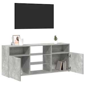 TV skříňka s LED osvětlením betonově šedá 120 x 30 x 50 cm - obrázek 5
