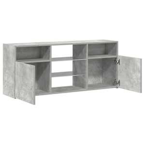 TV skříňka s LED osvětlením betonově šedá 120 x 30 x 50 cm - obrázek 10