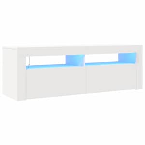 TV skříňka s LED osvětlením bílá 120 x 35 x 40 cm - obrázek 2