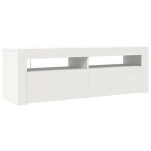 TV skříňka s LED osvětlením bílá 120 x 35 x 40 cm - obrázek 3