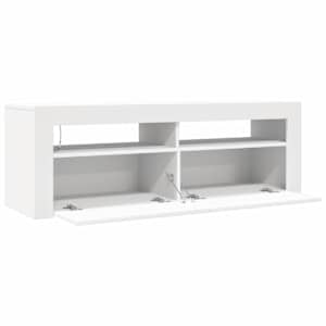 TV skříňka s LED osvětlením bílá 120 x 35 x 40 cm - obrázek 10