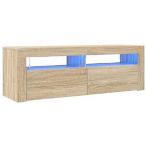 TV skříňka s LED osvětlením dub sonoma 120 x 35 x 40 cm - obrázek 2