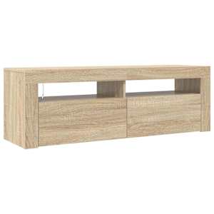 TV skříňka s LED osvětlením dub sonoma 120 x 35 x 40 cm - obrázek 3