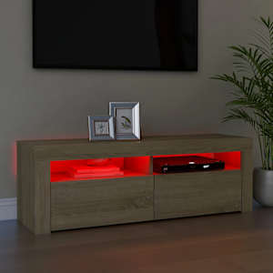 TV skříňka s LED osvětlením dub sonoma 120 x 35 x 40 cm - obrázek 5